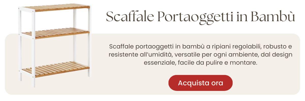 Scaffale Portaoggetti in Bambù