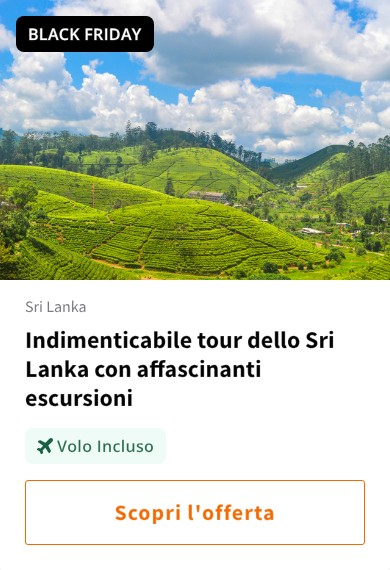 Indimenticabile tour dello Sri Lanka con affascinanti escursioni