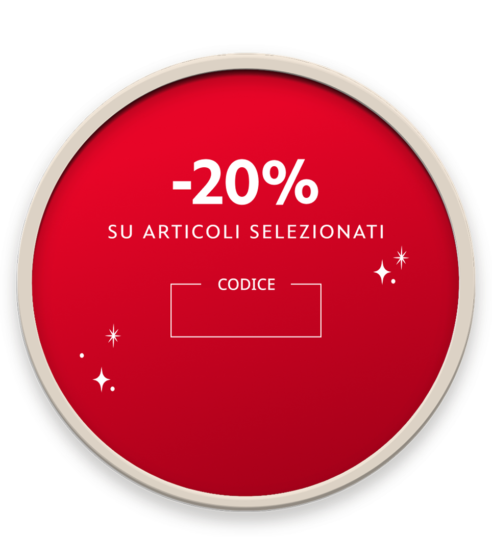 -20% su articoli selezionati - Codice