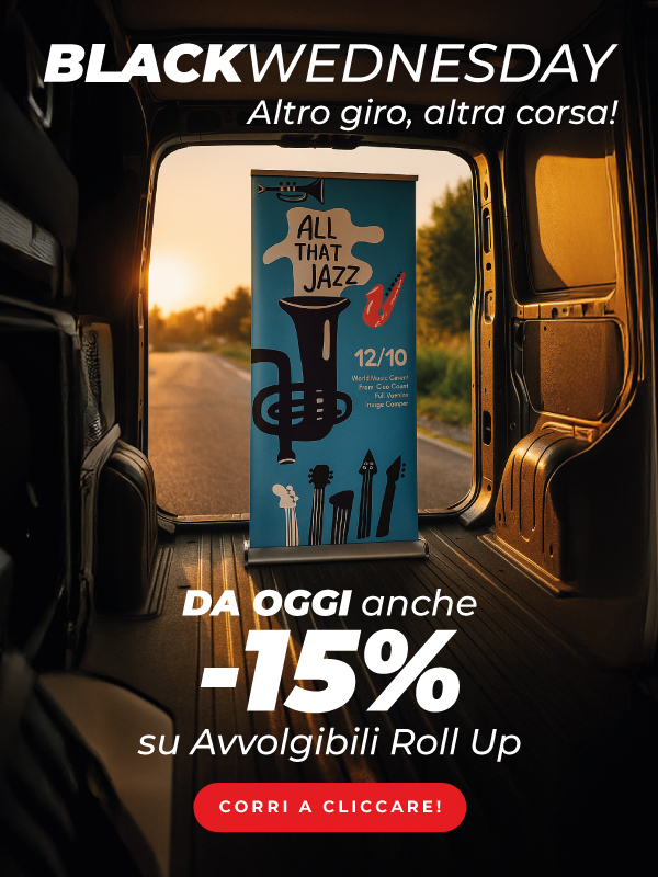 Da oggi anche -15% sui Roll Up!