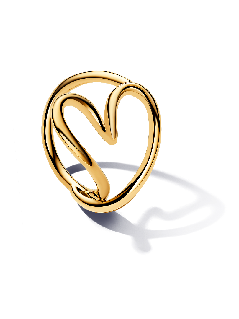 Organically Shaped Heart Ring