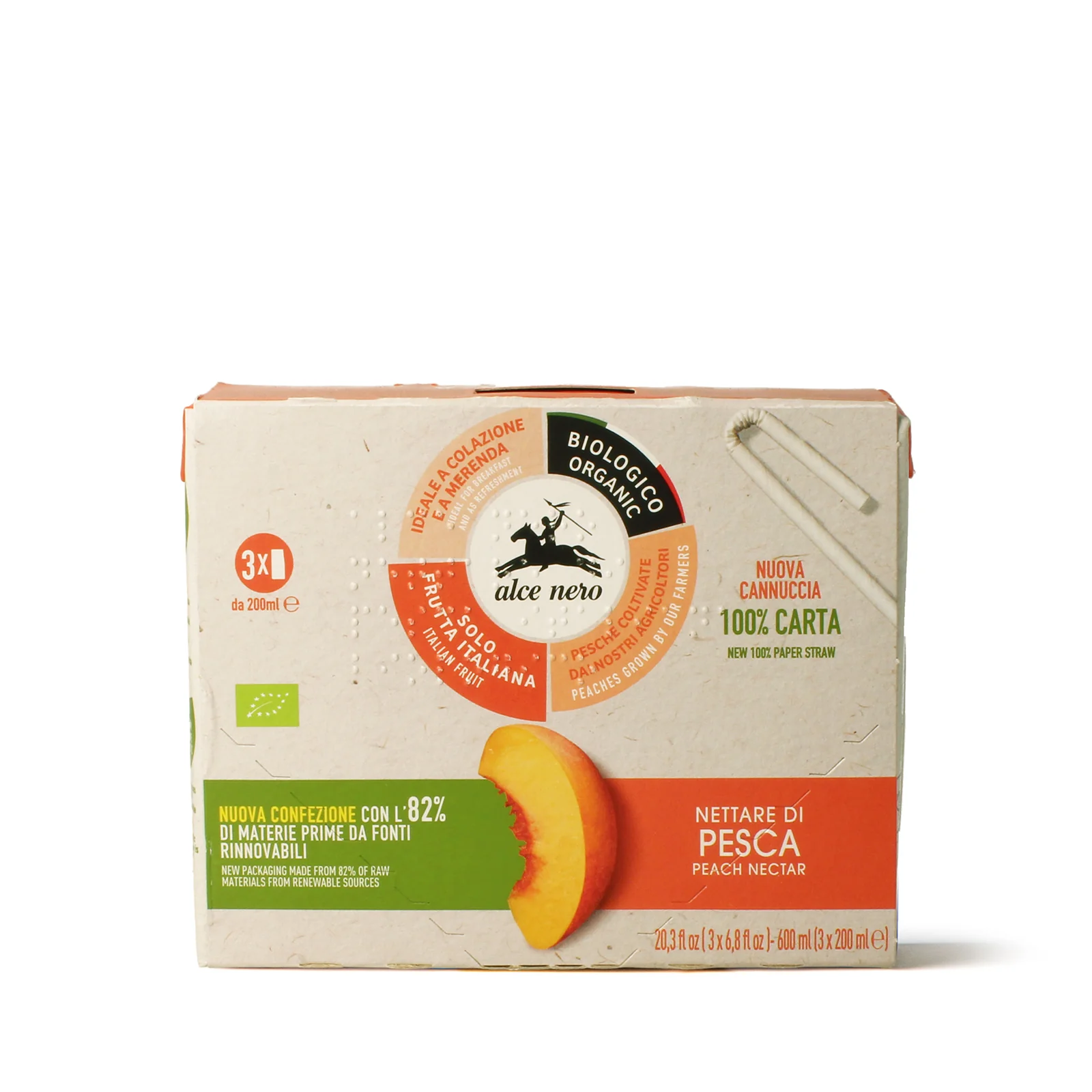 Image of Nettare di pesca biologico - 3 brik