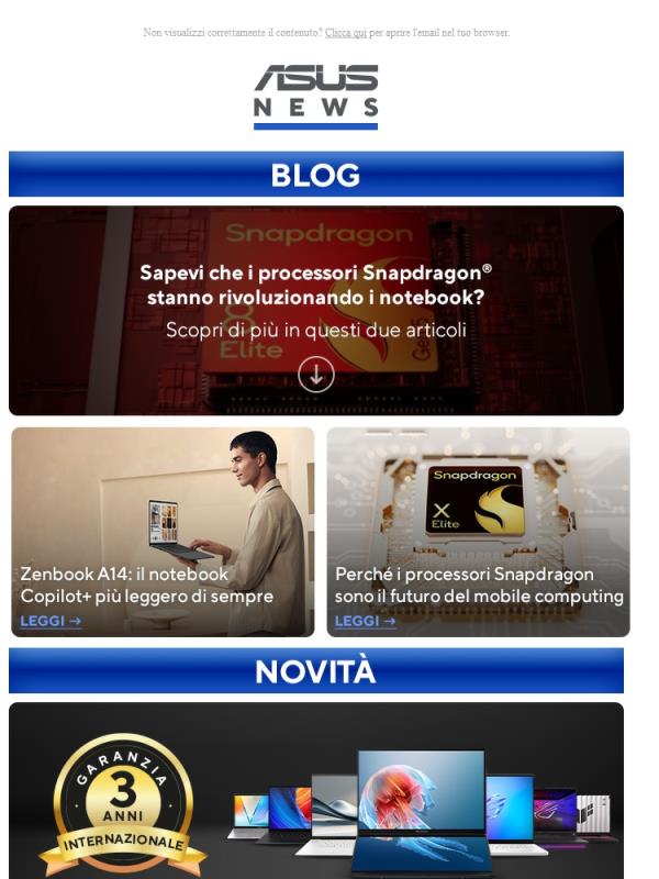 🧭 ASUS News | Novembre 2025