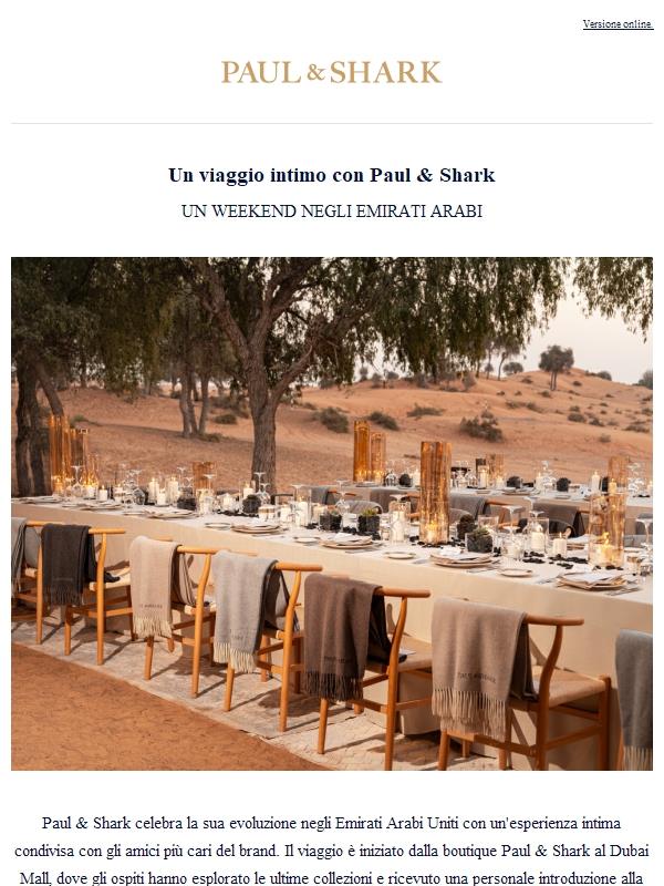 Un viaggio intimo con Paul & Shark