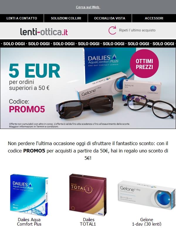 ⏰Solo fino a mezzanotte: acquista a partire da 50 €, ricevi 5 €