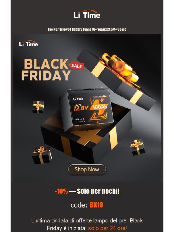 ⏳Il Black Friday – Offerta lampo di 24 ore sta per finire! Ultima opportunità!⏳
