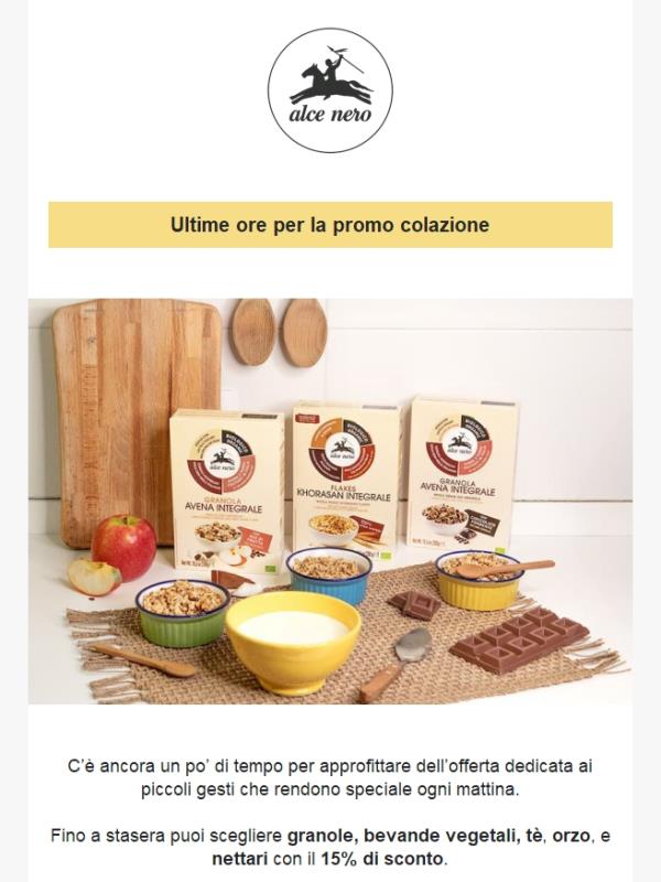 La promo colazione sta per terminare 🥣
