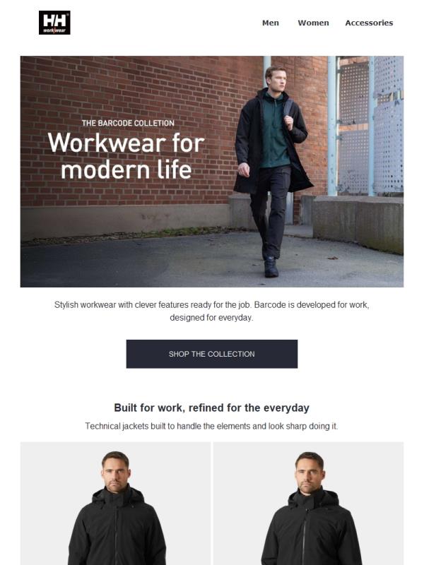 Barcode: Built for work. Designed for everyday.