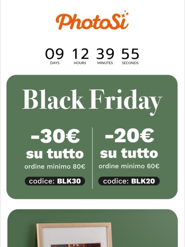 Anticipa i regali con il Black Friday 🖤