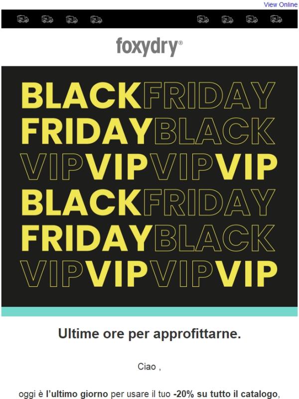 Ultimo giorno per il tuo -20%