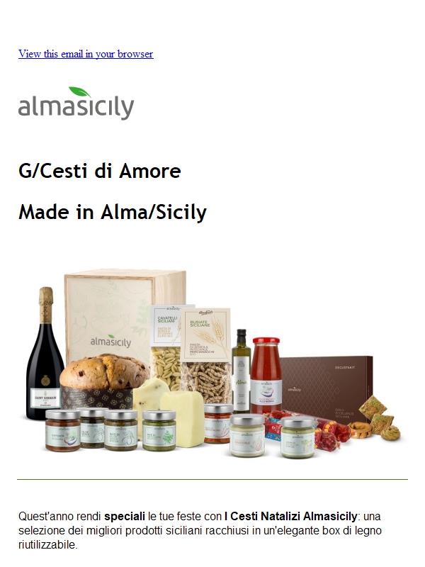 A Natale Regala le Bontà di Sicilia con Almasicily!