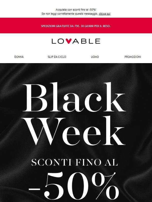 La Black Week è qui 🖤