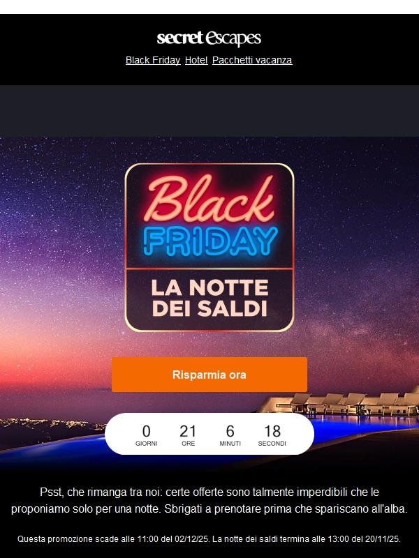 È arrivata la notte dei saldi del Black Friday