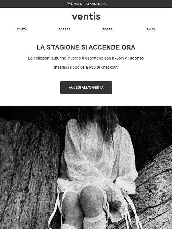 Black Friday Preview: -35% sulla nuova stagione