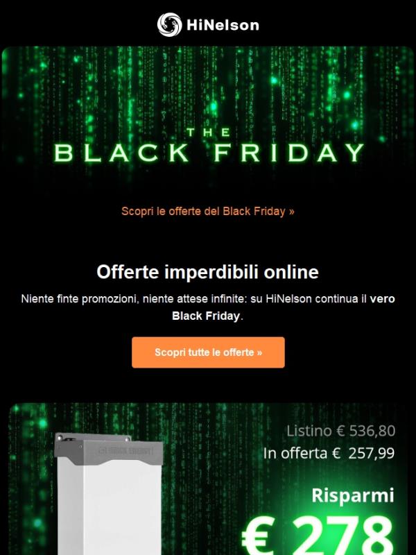 🔥 Offerte Black Friday