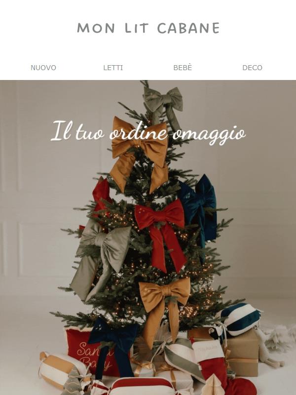 Il tuo ordine in omaggio 😍