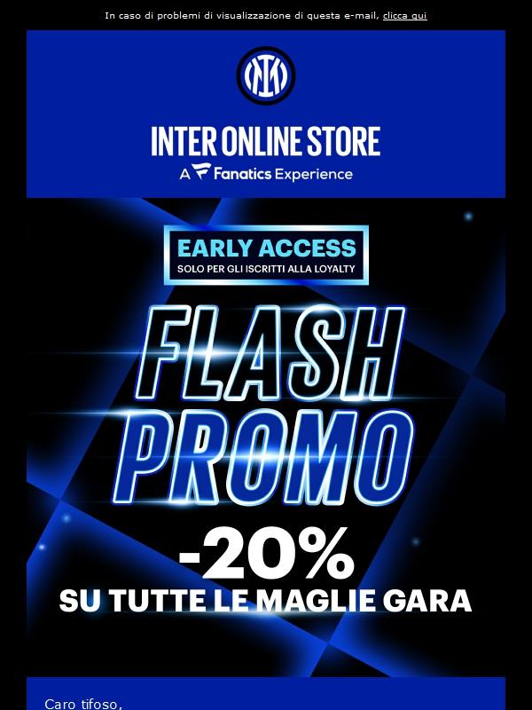 ⚡ Early Black & Blue Friday: Flash Promo -20% sulle maglie gara