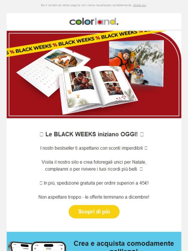 Ci siamo: iniziano le BLACK WEEKS!