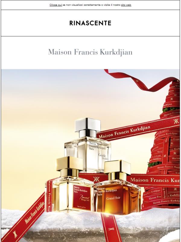 La magia del Natale parigino con Maison Francis Kurkdjian