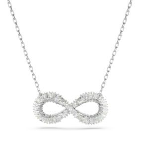 Pendente Hyperbola, Infinito, Bianco, Placcato rodio