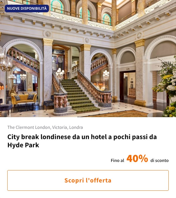 City break londinese da un hotel a pochi passi da Hyde Park