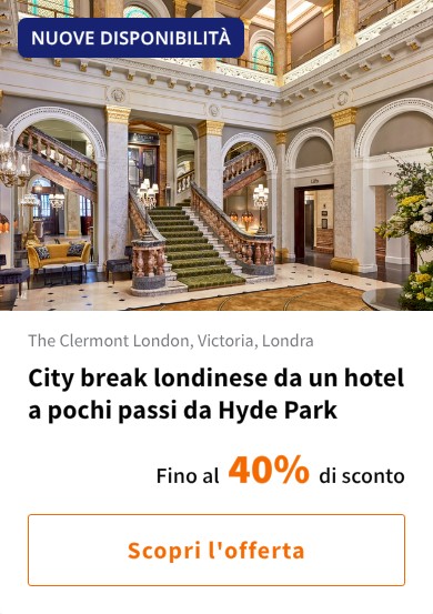 City break londinese da un hotel a pochi passi da Hyde Park