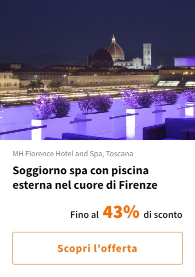 Soggiorno spa con piscina esterna nel cuore di Firenze