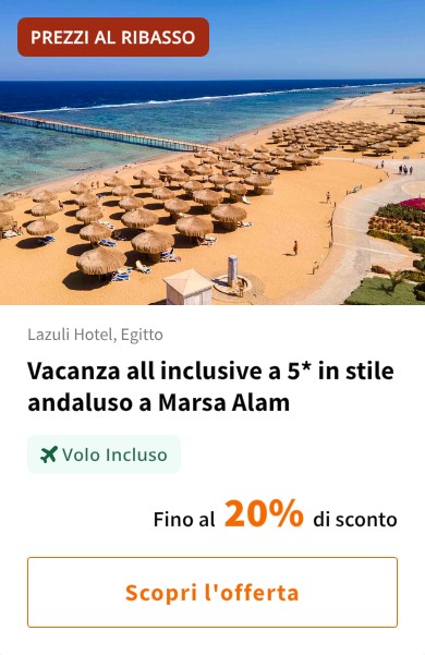 Vacanza all inclusive a 5* in stile andaluso a Marsa Alam