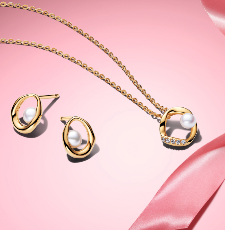 Organic Sparkle and Pearl Jewelry Gift Set