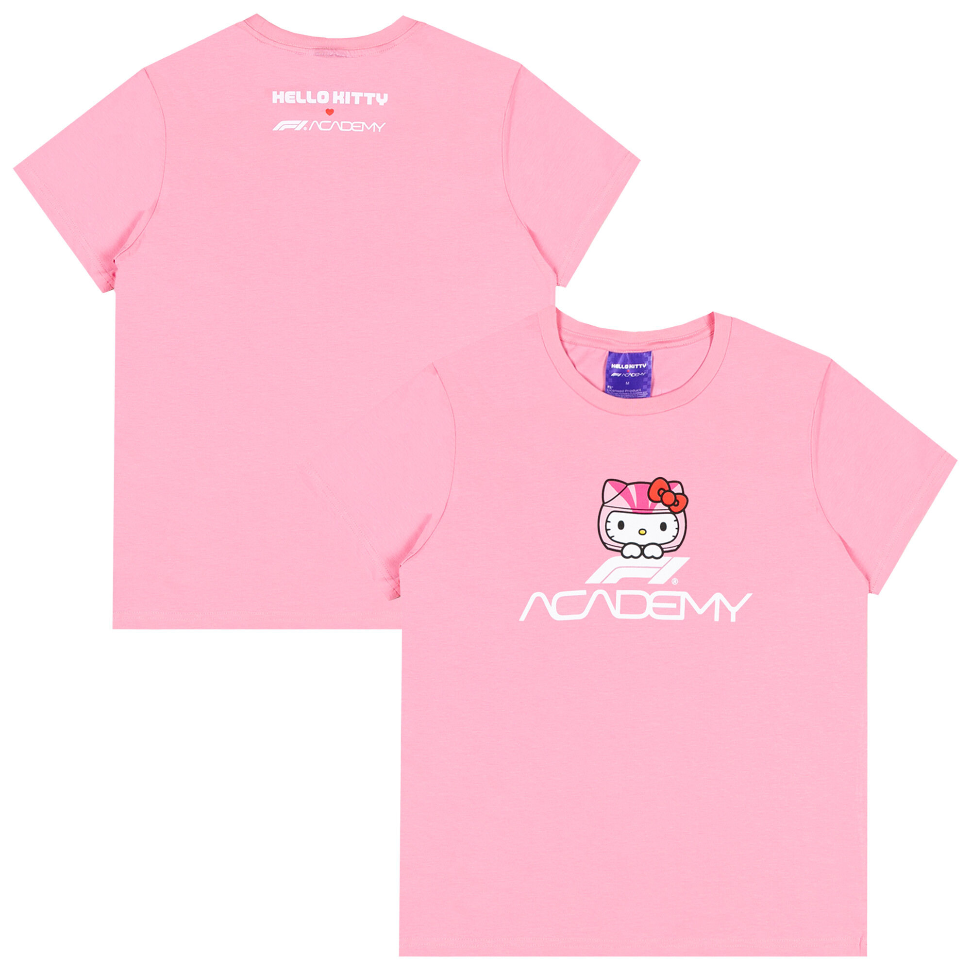 Formula 1 Academy Hello Kitty Logo T-Shirt- Pink - Unisex