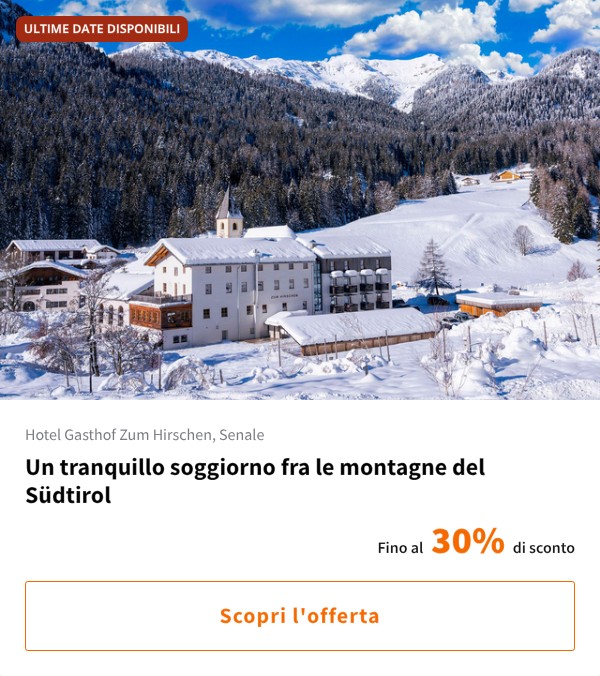 Un tranquillo soggiorno fra le montagne del Südtirol