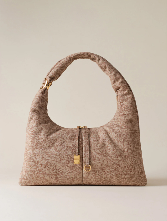 Twinnie Borsa Hobo Large Borsa A Spalla Di Camoscio Op