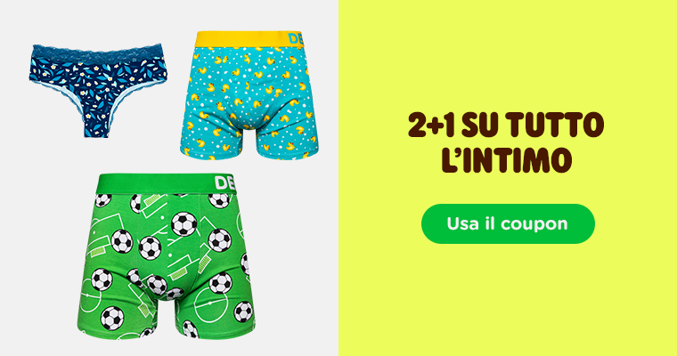  2+1 su tutto l'intimo