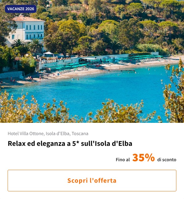 Relax ed eleganza a 5* sull'Isola d'Elba