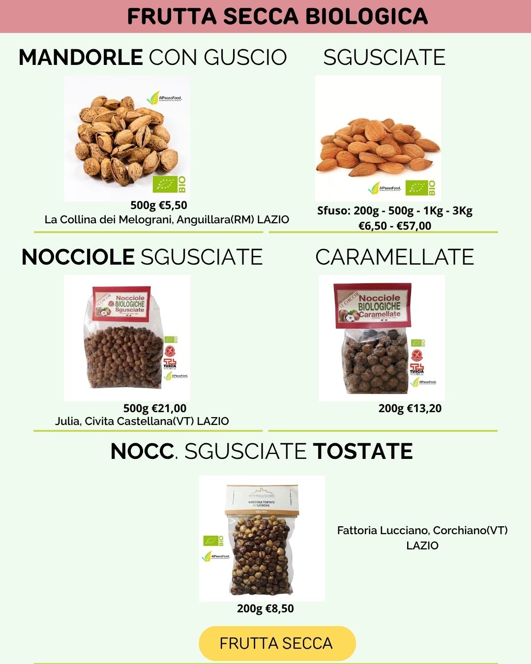 FRUTTA SECCA