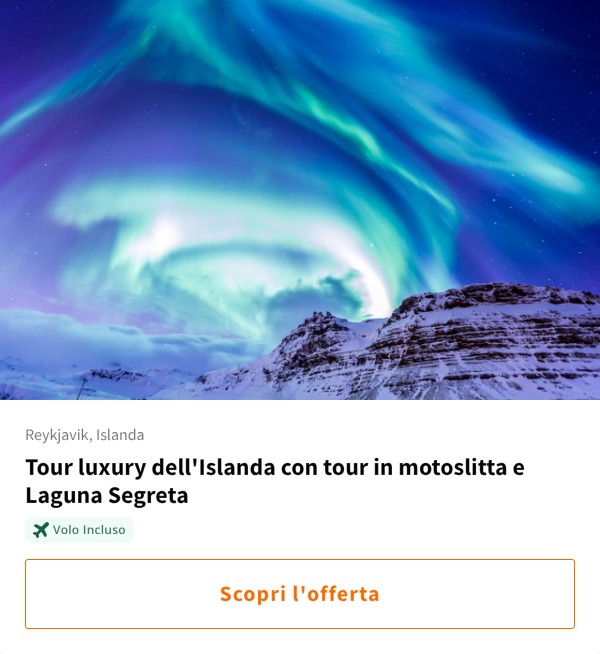 Tour luxury dell'Islanda con tour in motoslitta e Laguna Segreta