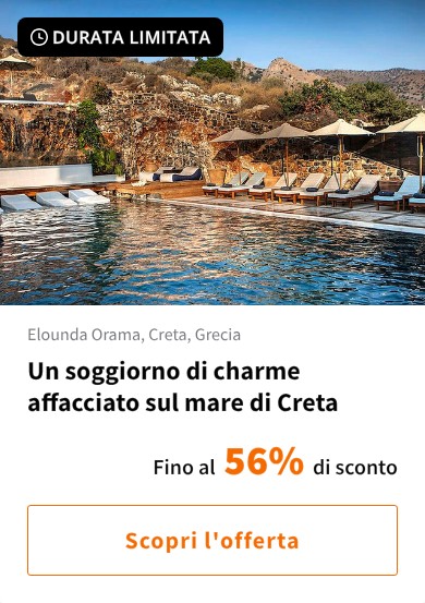 Un soggiorno di charme affacciato sul mare di Creta