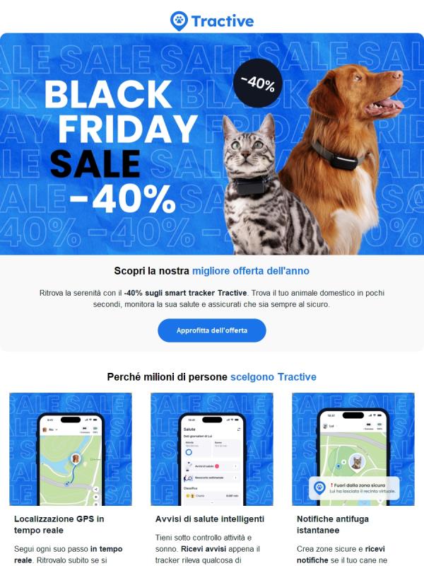 Black Friday: -40% sui tracker 🖤