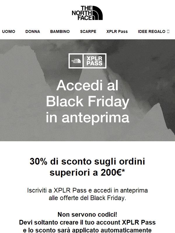 L'accesso in anteprima al BLACK FRIDAY è iniziato! 💥