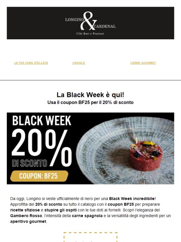 🏴 Aria di Black Week? | Tutto al 20% di Sconto