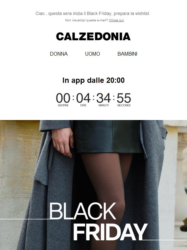 Il Black Friday sta arrivando