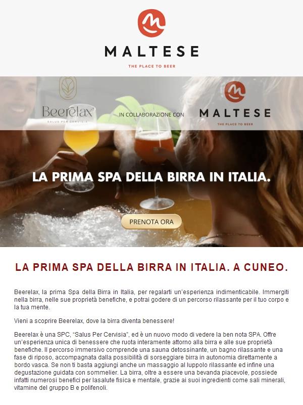 Beer Relax la SPA della Birra