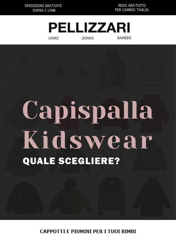 KIDS: giacconi invernali per proteggerli dal freddo