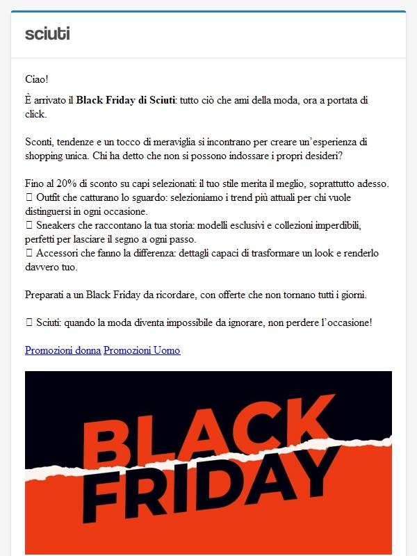 Rinnova il tuo guardaroba con le offerte del Black Friday 💣