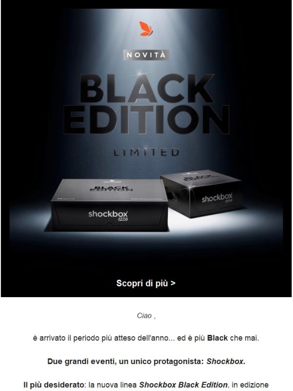 Sono arrivati i nuovi Shockbox Black Edition!