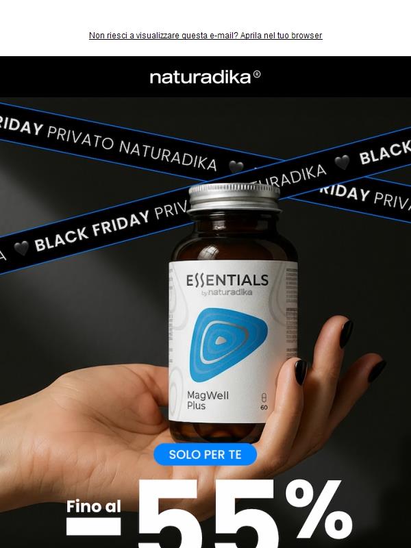 🛍️ Fino al -55% SCONTO, Black Friday Privato