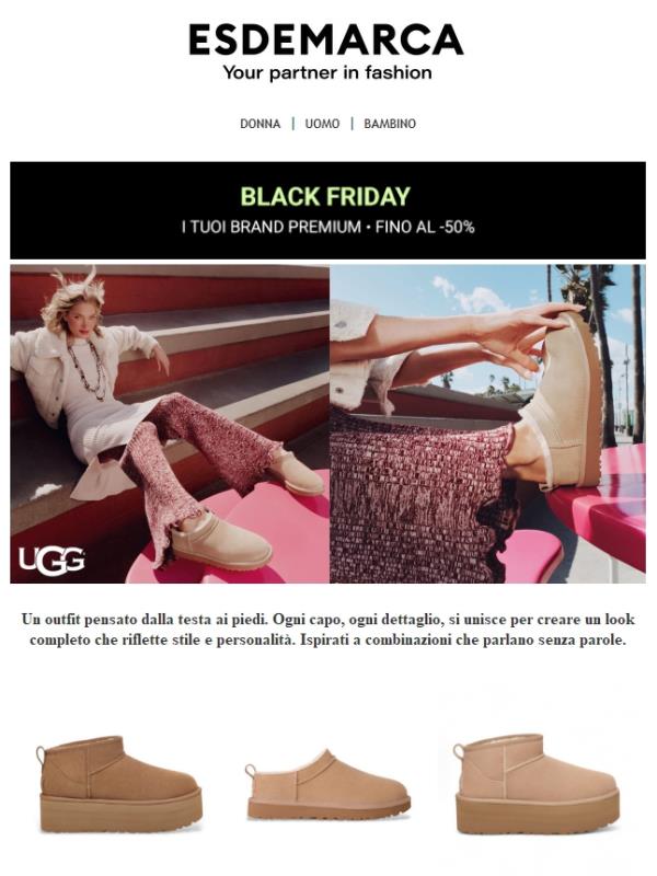 Black Friday con: UGG, Superdry, Polo Ralph Lauren e altro – fino al 50% di sconto