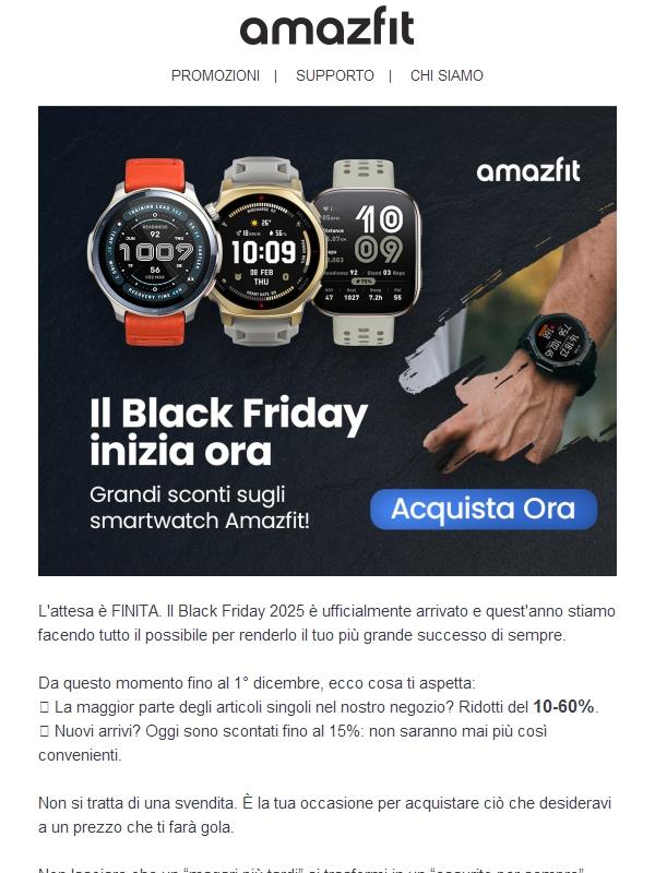 🚨 IL BLACK FRIDAY È ARRIVATO!