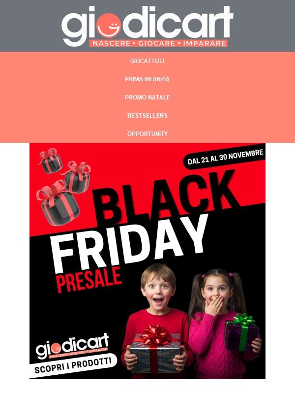 🖤 Black Friday: iniziano le offerte da Giodicart!✨
