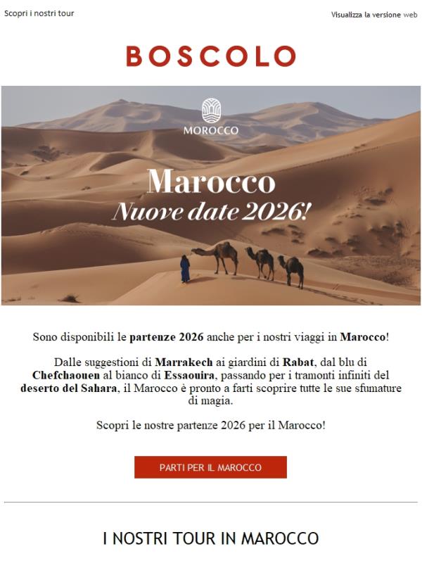 Marocco: nuove date 2026
